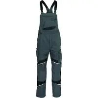 Kübler Activiq Cotton+ Latzhose Anthrazit/Schwarz 40