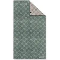 JOOP! Serviette de douche 'Cornflower' mastic / vert foncé