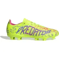 Adidas Bottes de football Homme Predator League FG/MG Terrain ferme/Terrain polyvalent Lucid Lemon/Blue Fusion/Lucid Pink