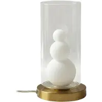 LINDBY Kupla Lampe de Table Opale/Clair