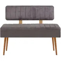 Hannah Home Banc de salle à manger Vina - 110x40x82cm - pin/anthracite
