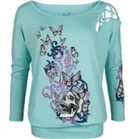 Full Volume by EMP T-shirt manches longues de - S - XL - pour Femme - bleu clair - Taille L