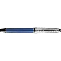 Waterman Stylo Plume Expert DeLuxe Bleu C.C. (F-bleu) (Argent, Bleu, Bleu, Métallique, 1x)