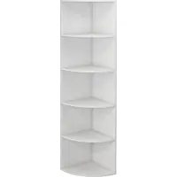 Vicco Étagère d'angle Fabienne Blanc 40x180cm avec 5 compartiments, Model 40275