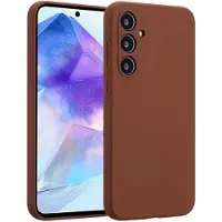 Accezz Coque Liquid Silicone Samsung Galaxy A55 - New Tea Brown