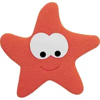 Spirella Lot de 5 Stickers figurines antid?rapantes de douche ou baignoire PVC STARFY 13x12,4cm Rouge