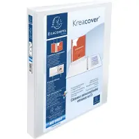Exacompta Classeur 2 anneaux en d 30mm remborde 3 pochettes exterieures krea cover - a4 maxi 51822e