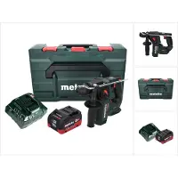 Metabo BH 18 LTX BL 16 Perceuse à percussion sans fil 18 V 1,3 J SDS-plus Brushless + 1x Batterie 10,0 Ah + Chargeur + Coffret MetaBOX