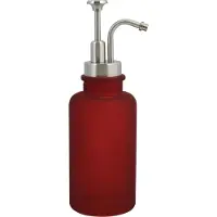 Spirella Distributeur de savon Yoko 0,3 l, Bordeaux, verre