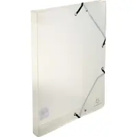 Exacompta Boîte classeur Dos 25mm polypropylène cristal