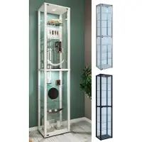 VCM Bois verre vitrine de collection vitrine de verre vitrine stand vitrine Kavisa XL Bois verre vitrine de collection vitrine de verre vitrine stand vitrine Kavisa XL
