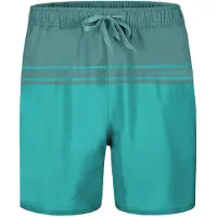 Normani Shorts de bain 'Makaha' turquoise / vert foncé