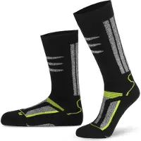 Normani Chaussettes gris chiné / citron vert / noir
