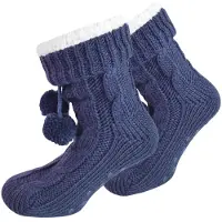 Normani Chaussettes marine / blanc