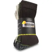 Normani Chaussettes marron / gris / vert