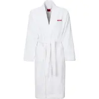 HUGO Peignoir long rouge / blanc