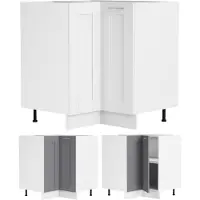 VCM Meuble d'angle | Dimensions env. H. 82 x W. 76 x D. 76 cm | Cabinet de cuisine | Cabinet de cuisine | Style de cabinet de pays | Meubles de cuisine – Colura