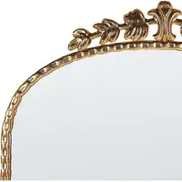 Beliani Miroir LIVRY Métal Doré