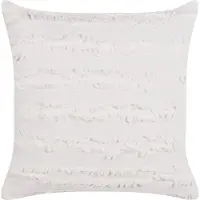 Beliani Coussin Makneh Coton 45 X 45 Cm Unicolore Blanc