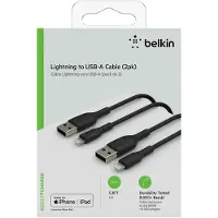 Belkin Câble BLK1394A USB A vers Lightning en PVC, 1 m, noir