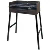 Big Buy Cooking Gril Barbecue En Acier Zing Blanc 69x40x92cm Imex El Zorro. - Imex El Zorro