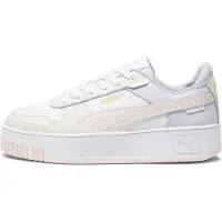 Puma Baskets basses 'Carina Street' jaune pastel / violet pastel / rose pastel / blanc