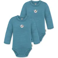 Normani Barboteuse / body 'Tuai' bleu / gris / blanc