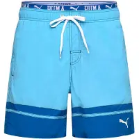 Puma Colour Block Mid Swimming Shorts Bleu L Homme