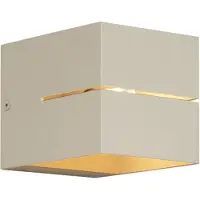 QAZQA Applique murale moderne beige G9 carrée - Transfer