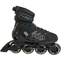 Fila Skate Patins Crossfit 90 noir avec bottes semi-souples et roues de 90 mm