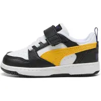 Puma Rebound V6 Low Inf Klittenband Laag - Zwart - Maat 21