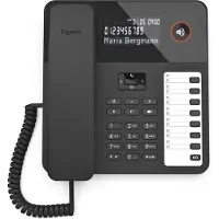 Gigaset DESK 600 Téléphone analogique Identification de l'appelant Noir