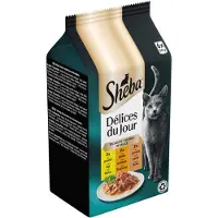 Sheba Délices du Jour au poulet, canard et dinde pâtée en sauce pour chat