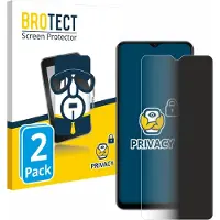 BROTECT Film anti-regards Anti-Spy Privacy Film de protection contre la lumière bleue (2 pcs, Vivo Y72 5G), Téléphone portable : film de protection, Transparent