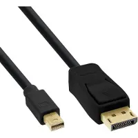 InLine 17132S Câble Mini DisplayPort vers DisplayPort, noir, 2m