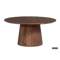 Rousseau Table basse ronde Miguel 80cm brun clair