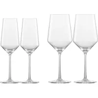 Zwiesel Glas Glas Set de verres Pure Date Night 4-pièces, verre en cristal, transparent, 124012