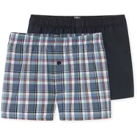 Schiesser Sous-vêtements bleu nuit / bleu-gris / rouge / blanc