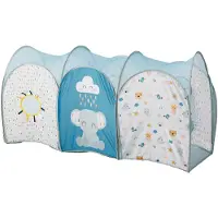 Eurekakids Crawling Tunnel And Games For Babies With 3 Balls Included Multicolore Enfants