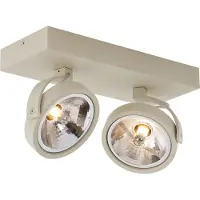 QAZQA Spot encastré moderne beige G9 rond orientable et inclinable 2 lumières - Go