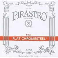 Pirastro 342000 Flat Chromesteel jeu de cordes pour contrebasse, Solo