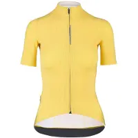 Q36.5 L1 Pinstripe Pro Short Sleeve Jersey Jaune M Femme