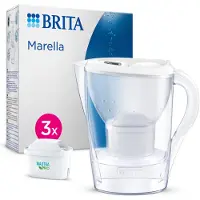 Brita Marella Filtre pompée à eau manuelle 2,4 L Blanc
