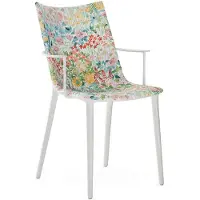 Kartell H.H.H. Chaise Rembourrée Tissu Green|Lichen