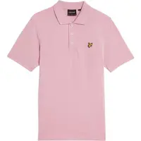 Lyle & Scott Plain Short Sleeve Polo Rose M Homme