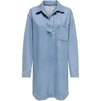 ONLY Robe-chemise 'BIRDIE' bleu denim / bleu clair