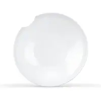 Tepe FIFTYEIGHT PRODUCTS TASSEN Petites assiettes creuses en porcelaine avec marque de morsure, 7,1 pouces, blanc (lot de 2 assiettes)