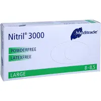 Meditrade gants d'examen en nitrile 3000 X-long bleu non poudré (L)