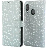 IMoshion Étui de télephone portefeuille Design Samsung Galaxy A20e - Smoke Green Flowers