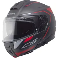 Schuberth C5 Omega Casque Modulable Mat/Noir/Anthracite/Rouge 53 unisex